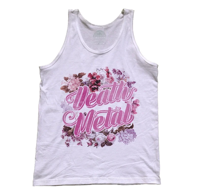 Trendy Threads Unisex Funny Floral Death Metal Tank Top