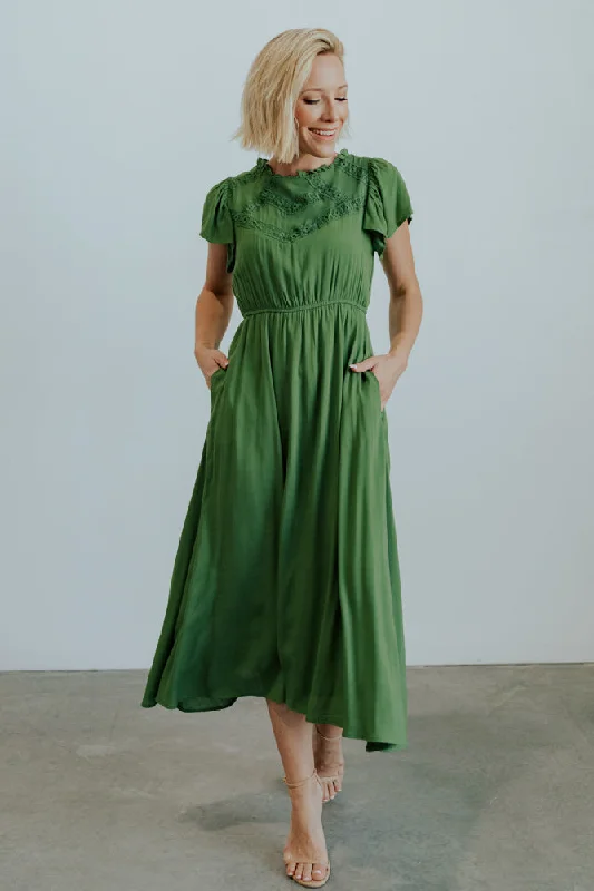 Limited Time Offers Prestyn Midi Dress | Green