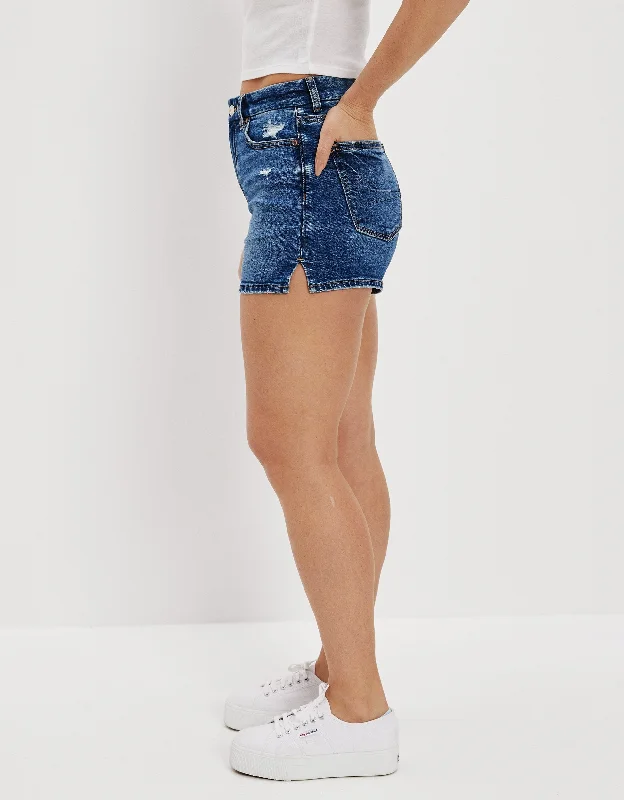 Women's Vintage Attire AE Stretch Curvy Denim Mom Shorts