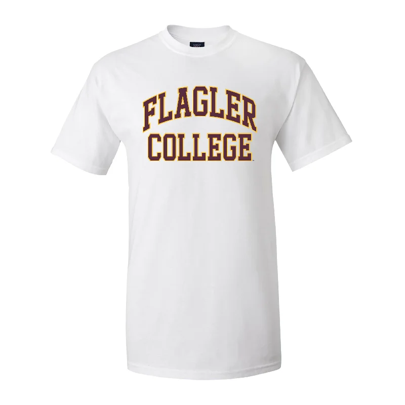 Relaxed Style Deals White Official Flagler College T-Shirt