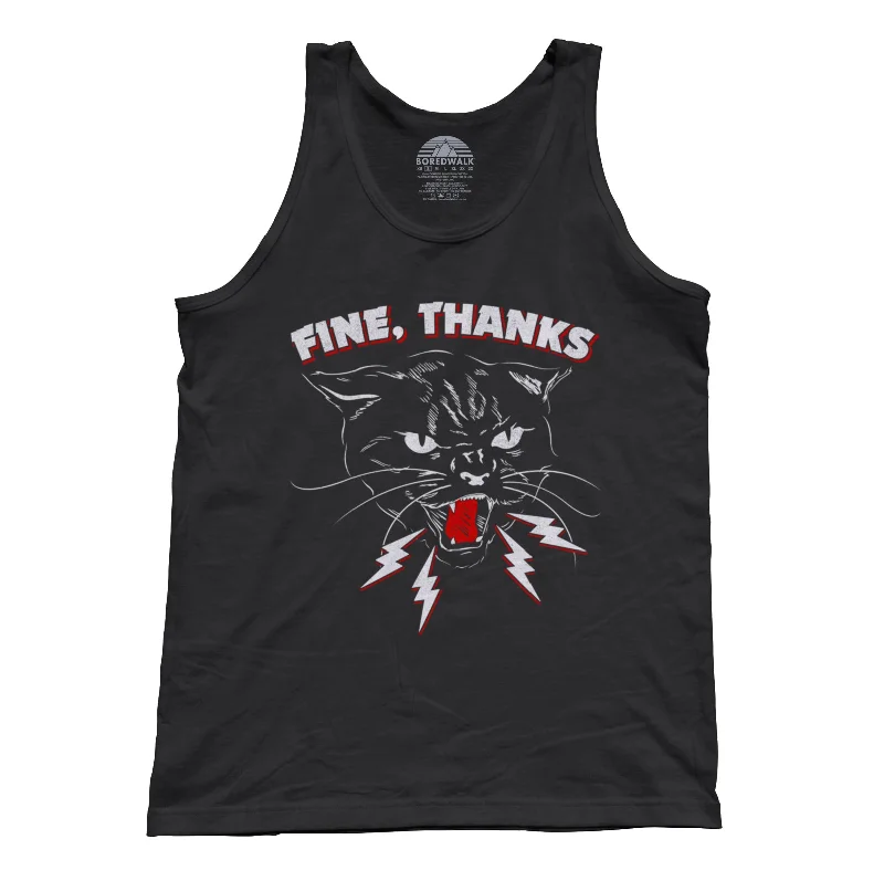 Women's Casual Clothing For Lounging Unisex Fine Thanks Tank Top