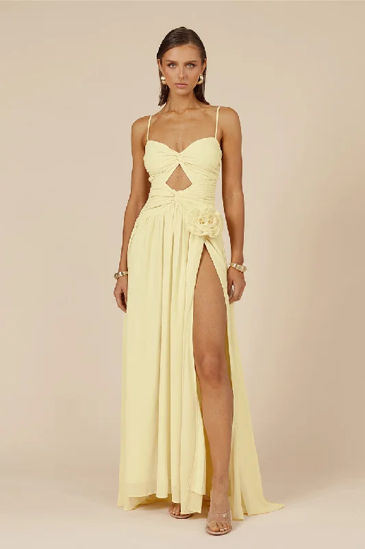 Limited Time Special Offer DANIKA MAXI DRESS - LEMON