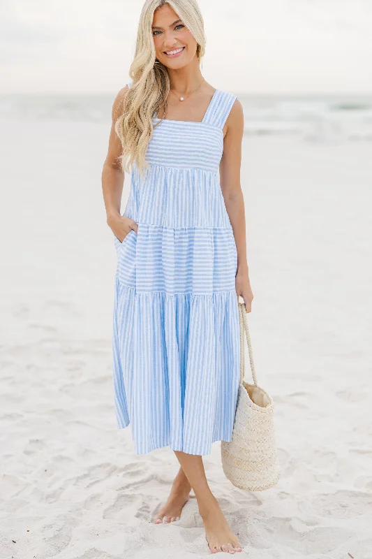 Women's Clothes And Apparel Sets Going The Distance Blue Midi Dress