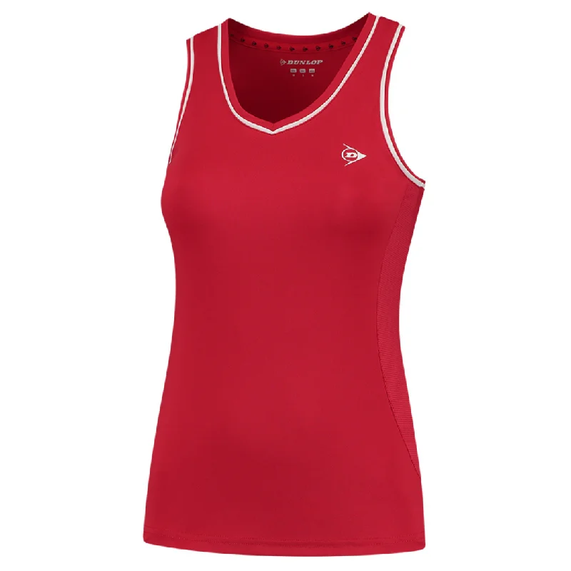 Women's Outdoor Activity Garments Dunlop Club Women Tank - Red