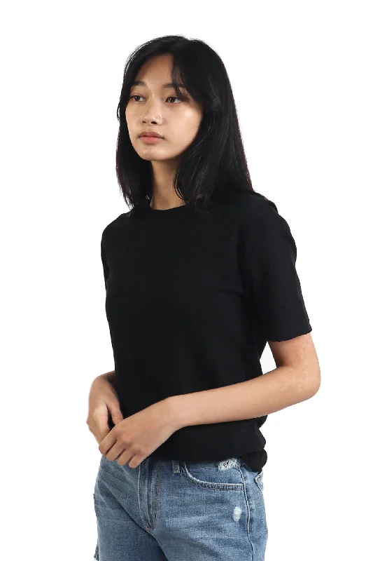 Women's Stylish Professional Garments Cotton Slub T-Shirt