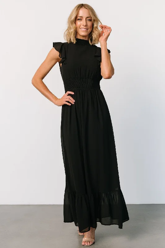 Women's Trendy Apparel Kearny Ruffle Maxi Dress | Black