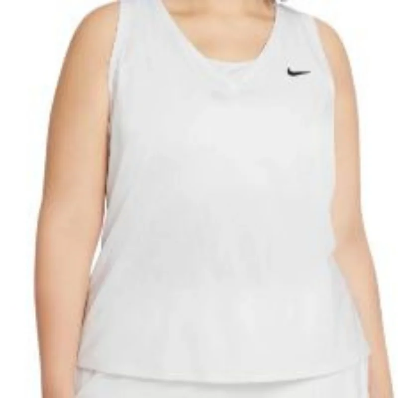 Fashion Forward Femininity Nike Womens Court Victory Tank - White/Black