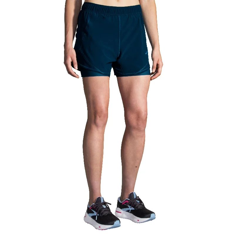 Crazy Discounts, Hurry Up Brooks Women's Chaser 5" 2-in-1 Short